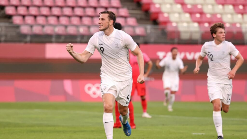 Olympics 2020: Men's Football Day-1 Complete Round up 3 Chris Wood celebrates New Zealands goal
