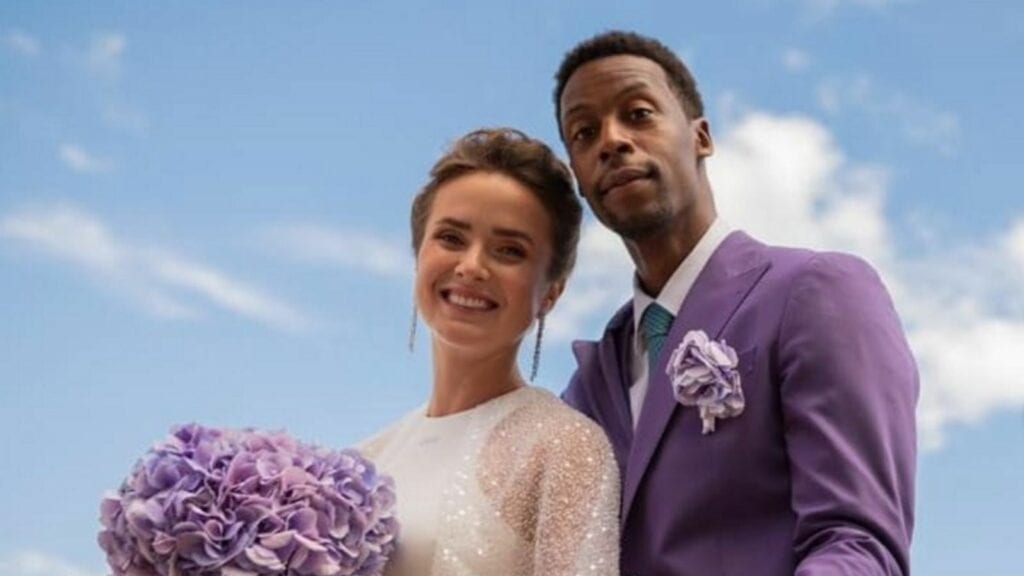 Gael Monfils and Elina Svitolina