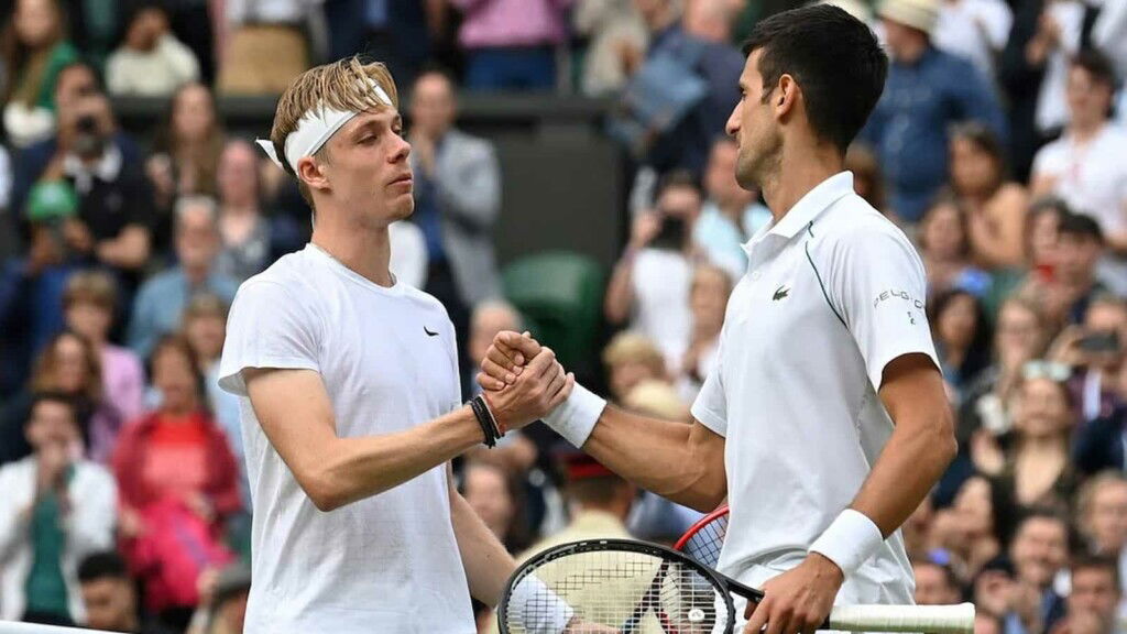 "Experience favours me, I know I have been through everything as a player" Novak Djokovic speaks about his upcoming Wimbledon 2021 finals 1 Denis Shapovalov and Novak Djokovic