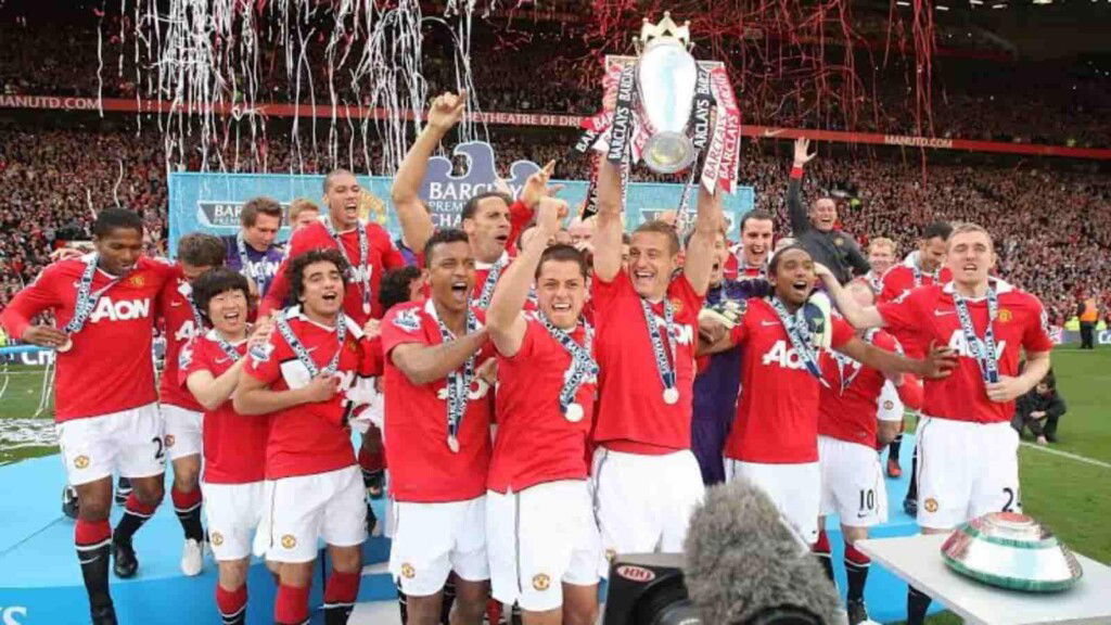 PL winners 2010-11 Man Utd.