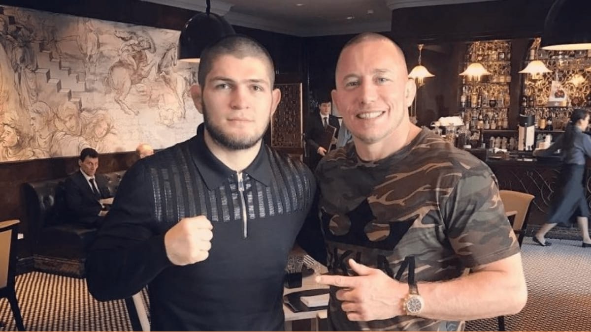 “We’re never going to see it,” Georges St Pierre says there is no possibility for super-fight with Khabib Nurmagomedov