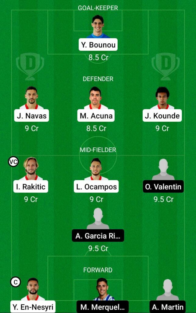 La Liga: SEV vs RVL Dream11 Prediction, Playing XI, Teams, Preview, and Top Fantasy picks 1 SEV vs RVL Dream11 Prediction
