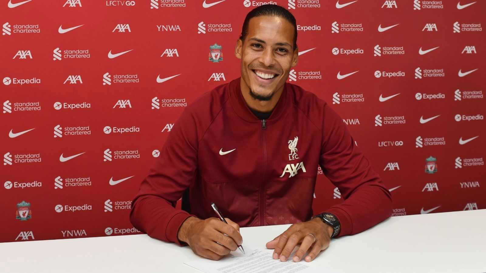 Virgil Van Dijk signs a new 4-year contract with Liverpool