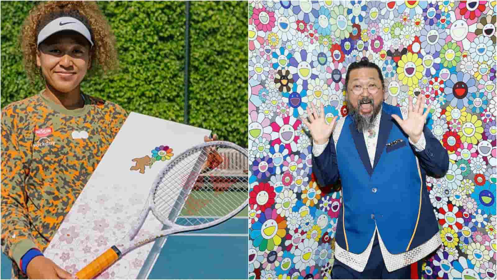 Naomi Osaka collaborates with Japanese artist Takashi Murakami for a new personalised racquet line