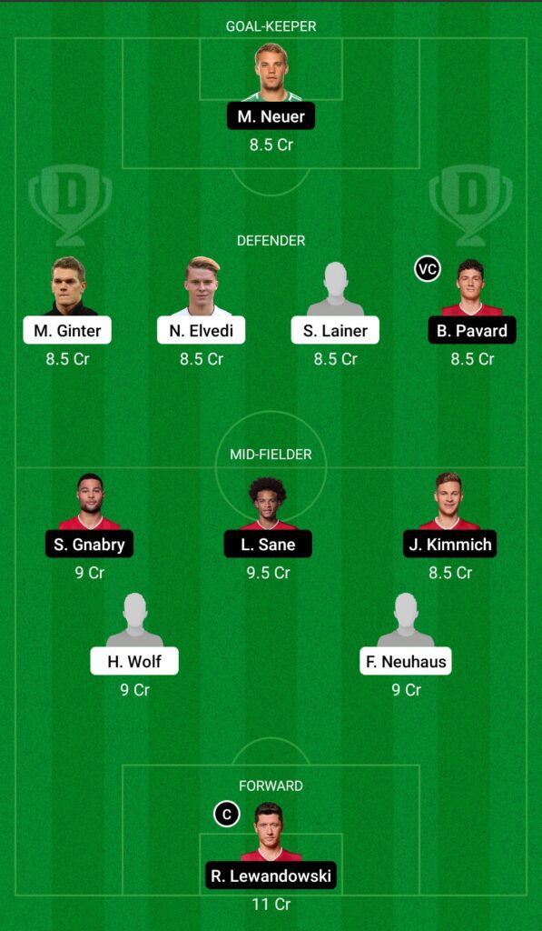 Bundesliga: Borussia Monchengladbach vs Bayern Munich Dream11 Prediction, Playing XI, Teams, Preview, and Top Fantasy picks 1 Bundesliga: Borussia Monchengladbach vs Bayern Munich Dream11 Prediction, Playing XI, Teams, Preview, and Top Fantasy picks