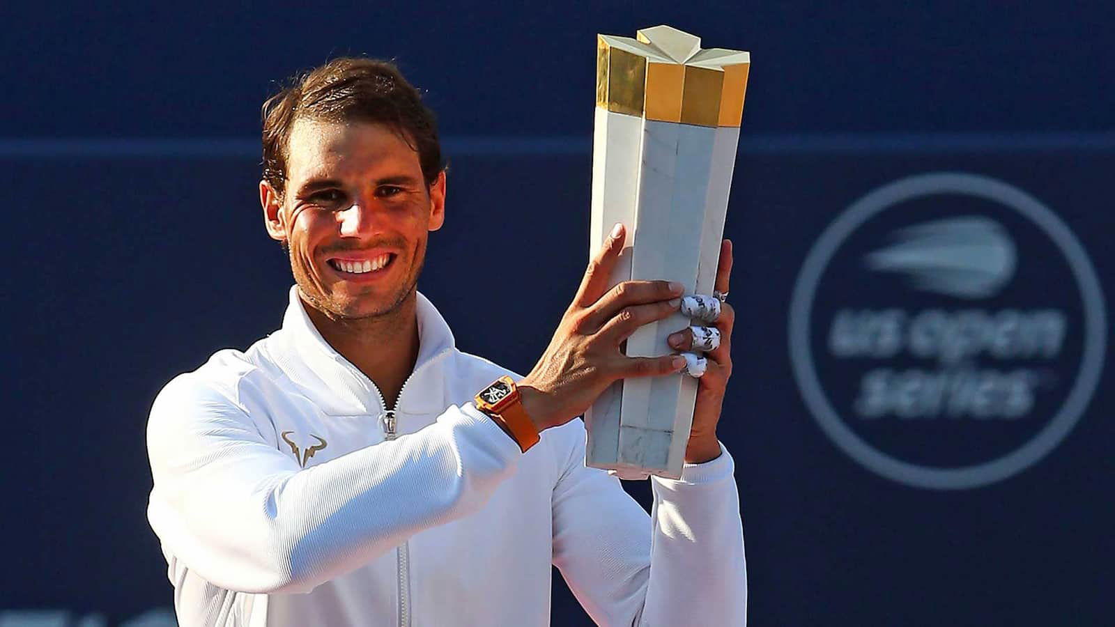 WATCH: Two-time defending champion, Rafael Nadal practices in Toronto