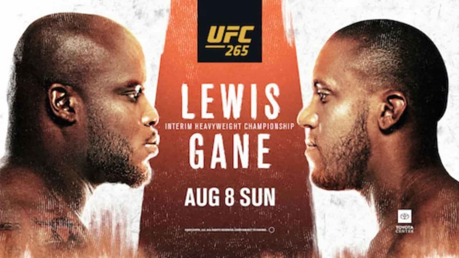 UFC 265 Live Results: Derrick Lewis vs Ciryl Gane play by play results