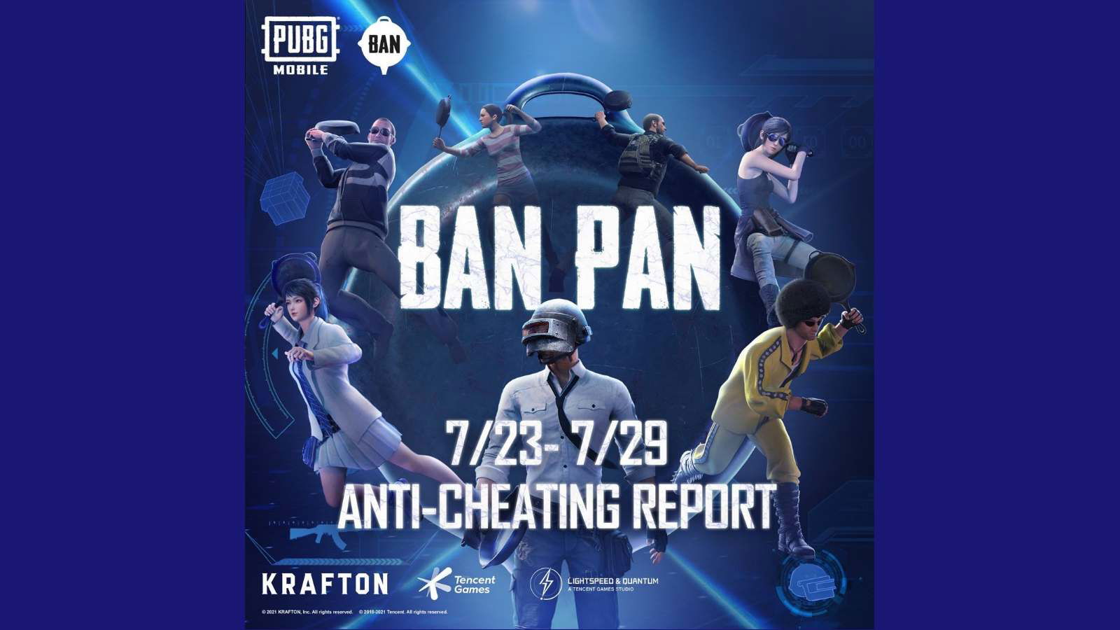 PUBG Mobile Ban Pan: The anti cheat system bans 1,040,818 accounts for using hacks this week