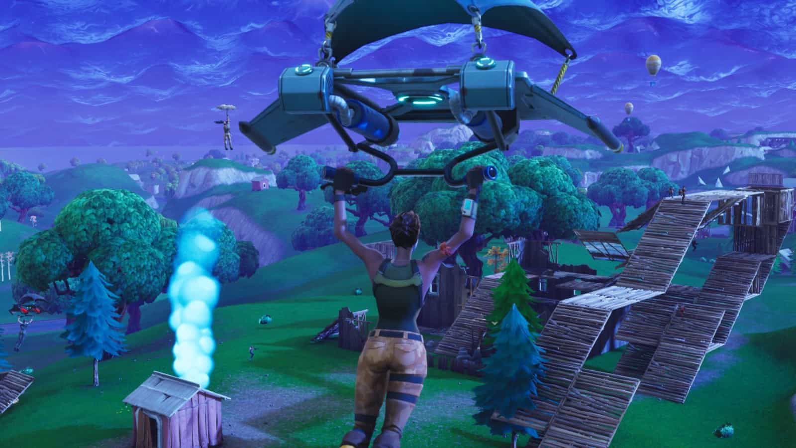 Fortnite Season 8 Teaser shows Gliding with a gun, an Unreleased Feature