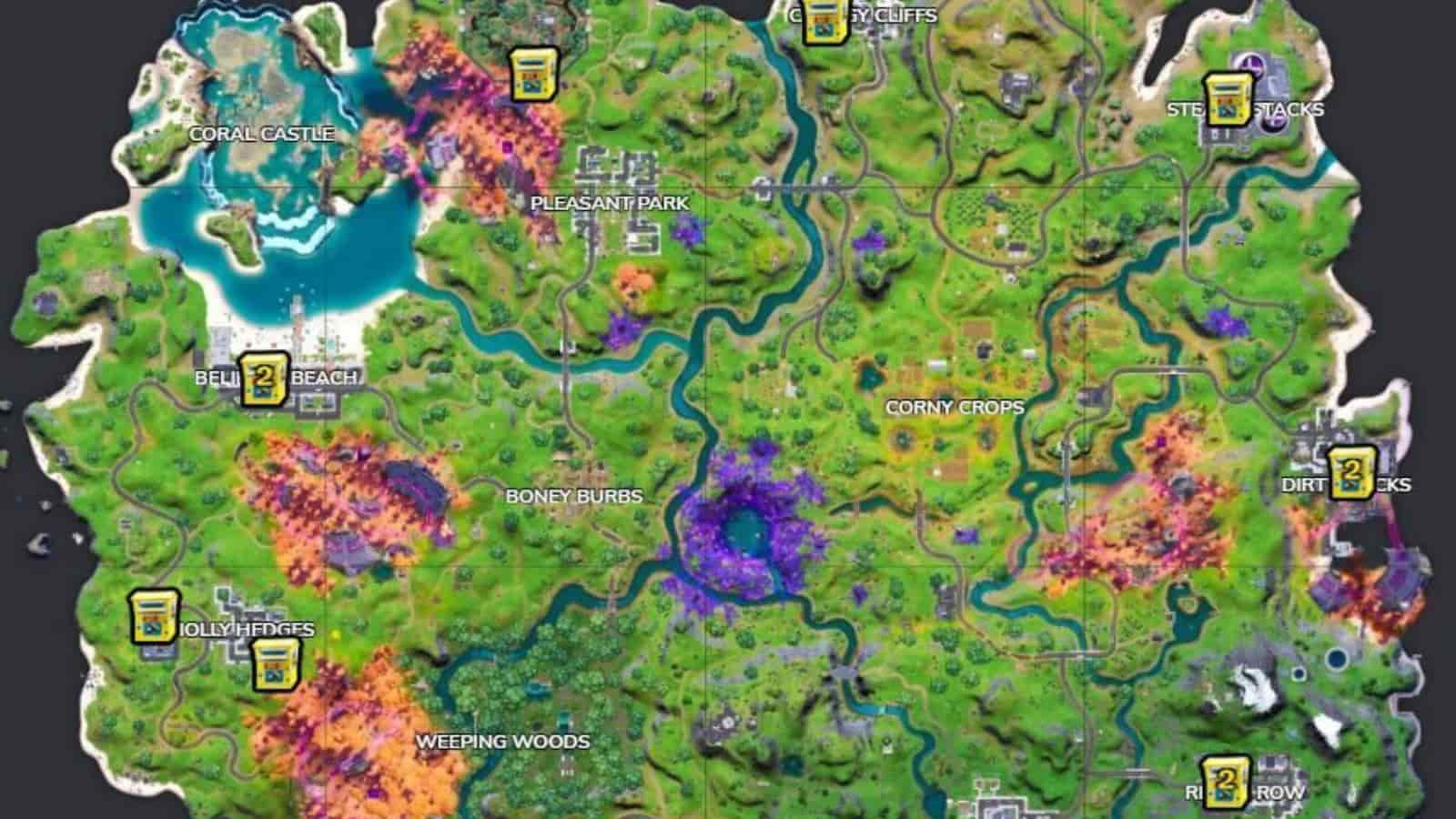 Fortnite Donation Board Locations: How to vote to unvault items in Season 8 3 Fortnite Donation Board Locations: How to vote to unvault items in Season 8