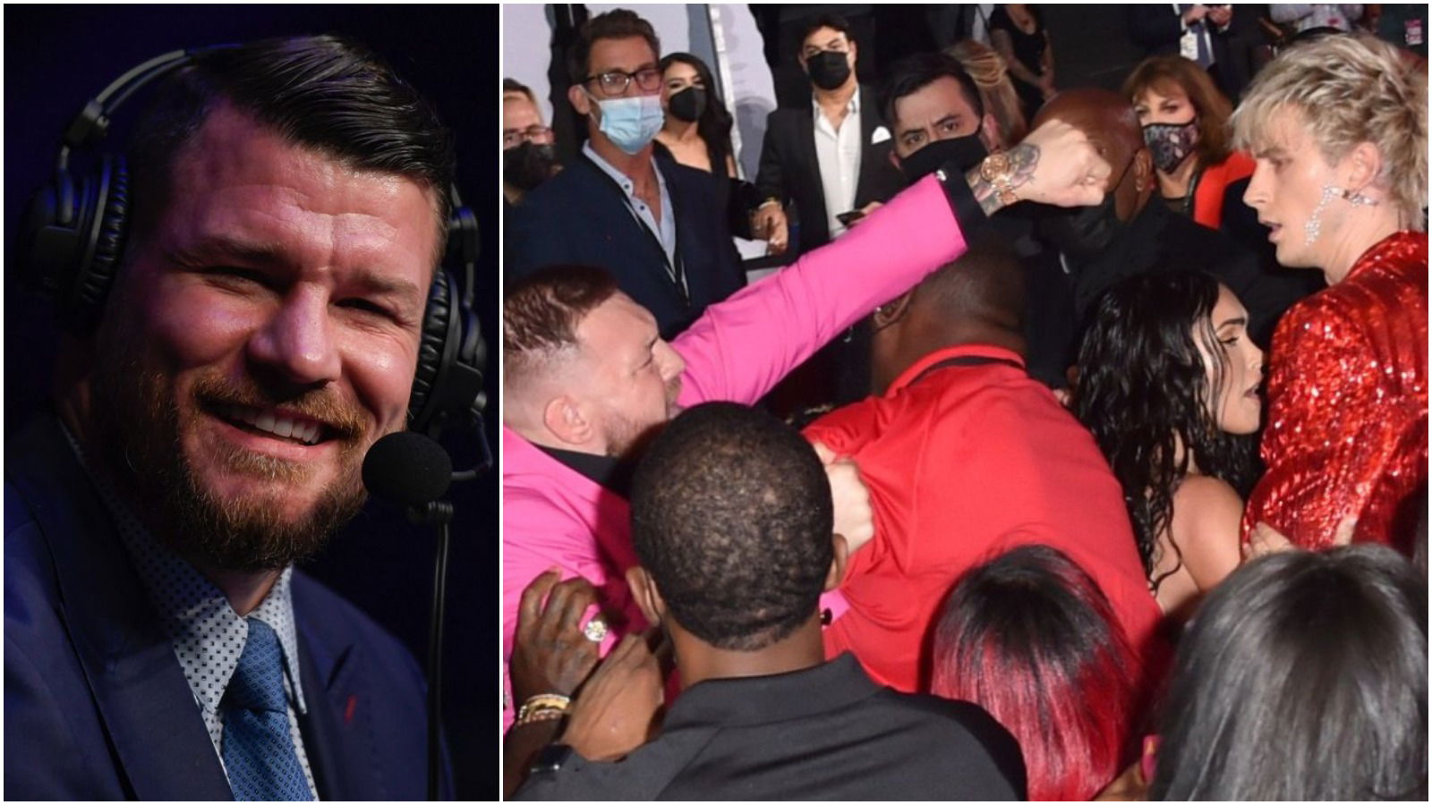 “Who in the right mind asks Machine Gun Kelly for a picture?” – Michael Bisping reacts to Conor McGregor-MGK incident at the VMAs