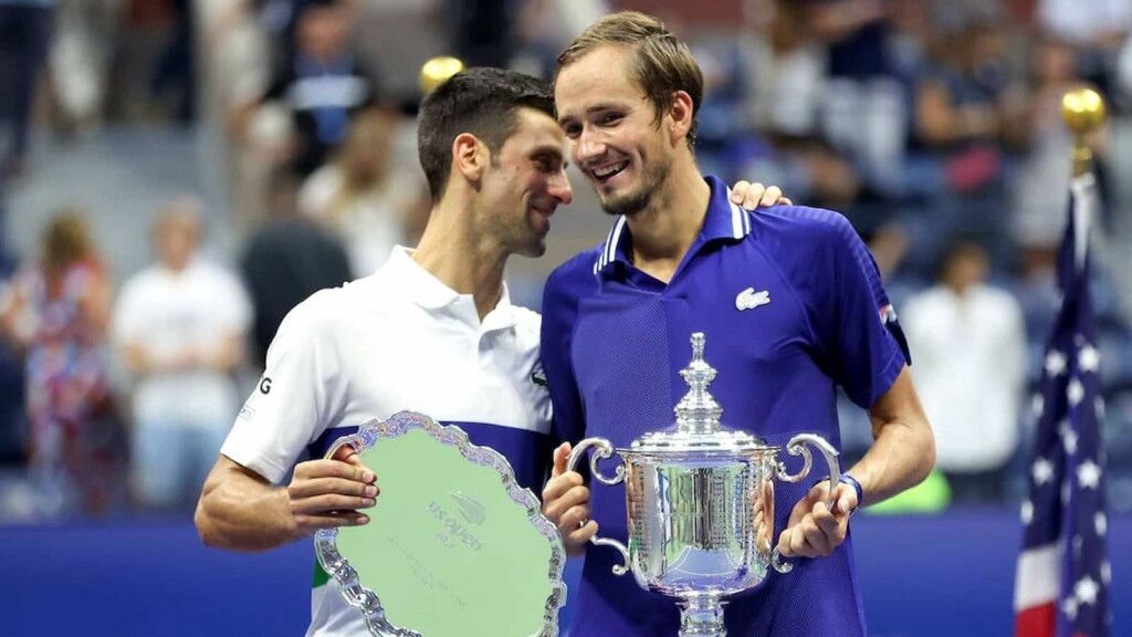 Novak Djokovic and Daniil Medvedev