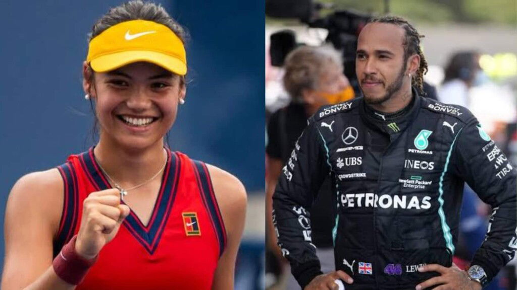 Emma Raducanu and Lewis Hamilton