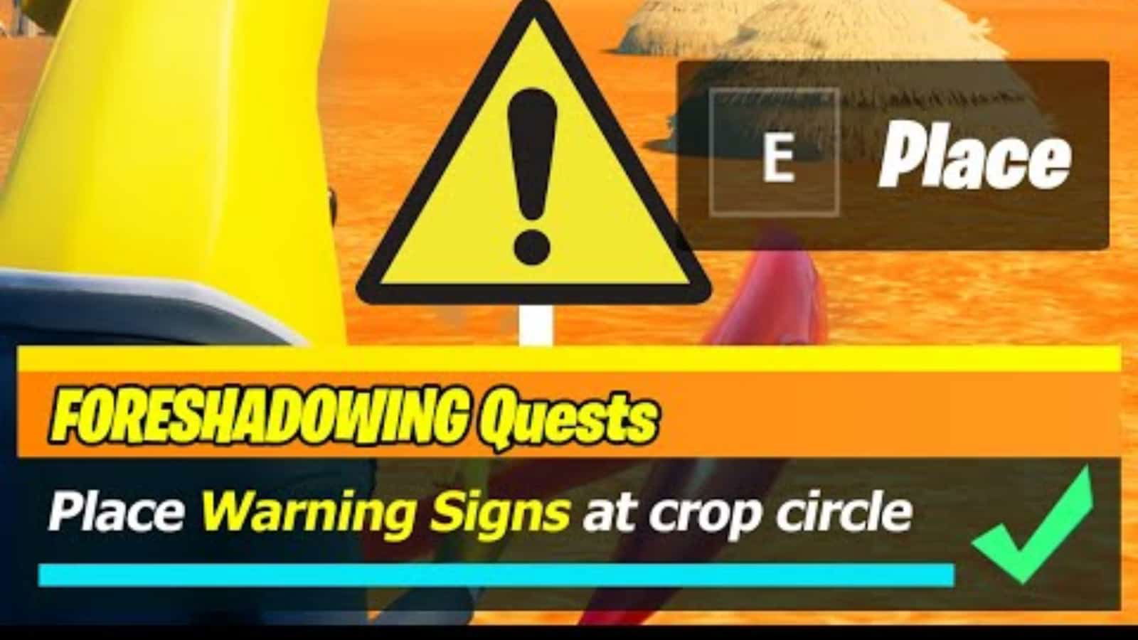Fortnite Crop Circle Coordinates: Where To Place Warning Signs in Season 7 Week 14 Quest 1 Fortnite Crop Circle Coordinates: Where To Place Warning Signs