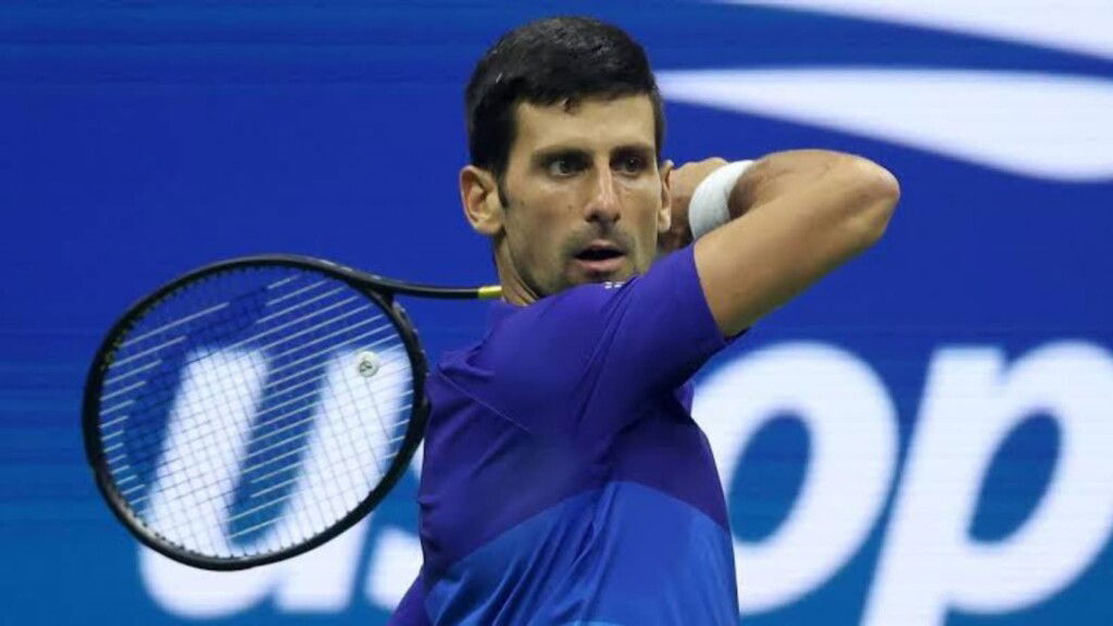 Novak Djokovic at the US Open 2021