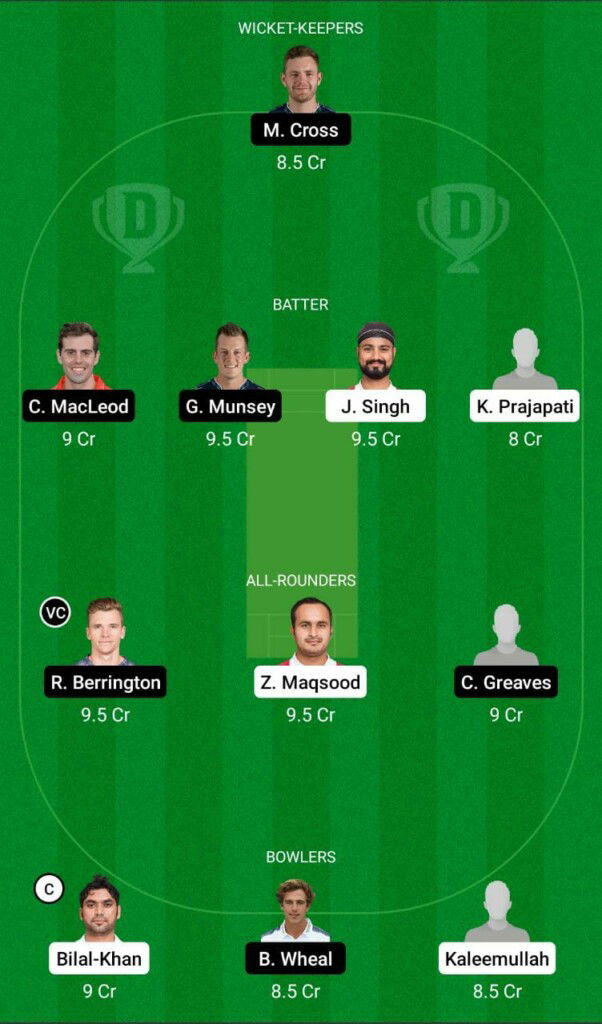 T20 WC: OMN vs SCO Dream11 Team Prediction, Fantasy Cricket Tips and Playing 11 Updates 2 OMN vs SCO Dream11