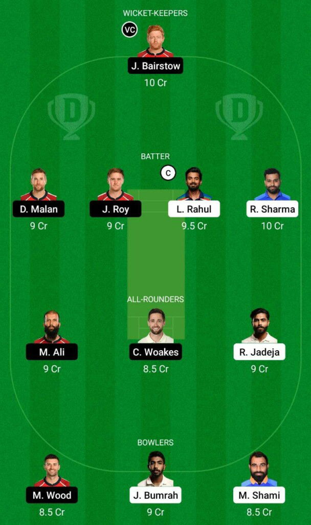 T20 World Cup: Warm-up Match – IND vs ENG Dream11 Team Prediction, Fantasy Cricket Tips and Playing 11 Updates 1 IND vs ENG Dream11