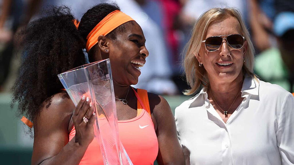 Serena Williams and Martina Navratilova
