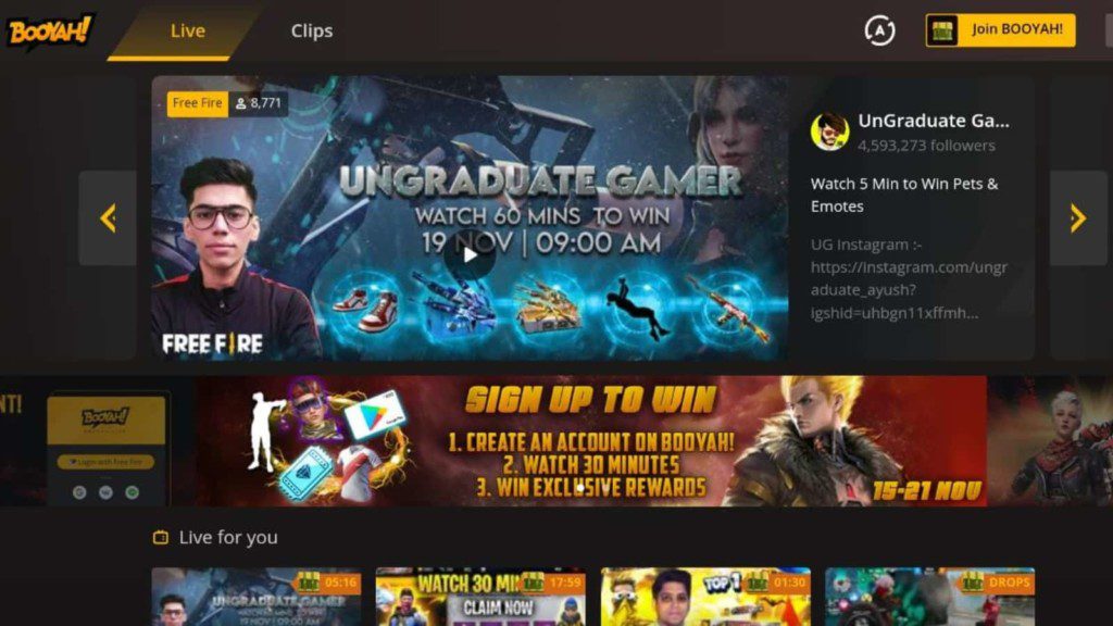 Free Fire Watch to Win for 19th November, 2021: Booyah Day 2021 special! 1 Free Fire Watch to Win