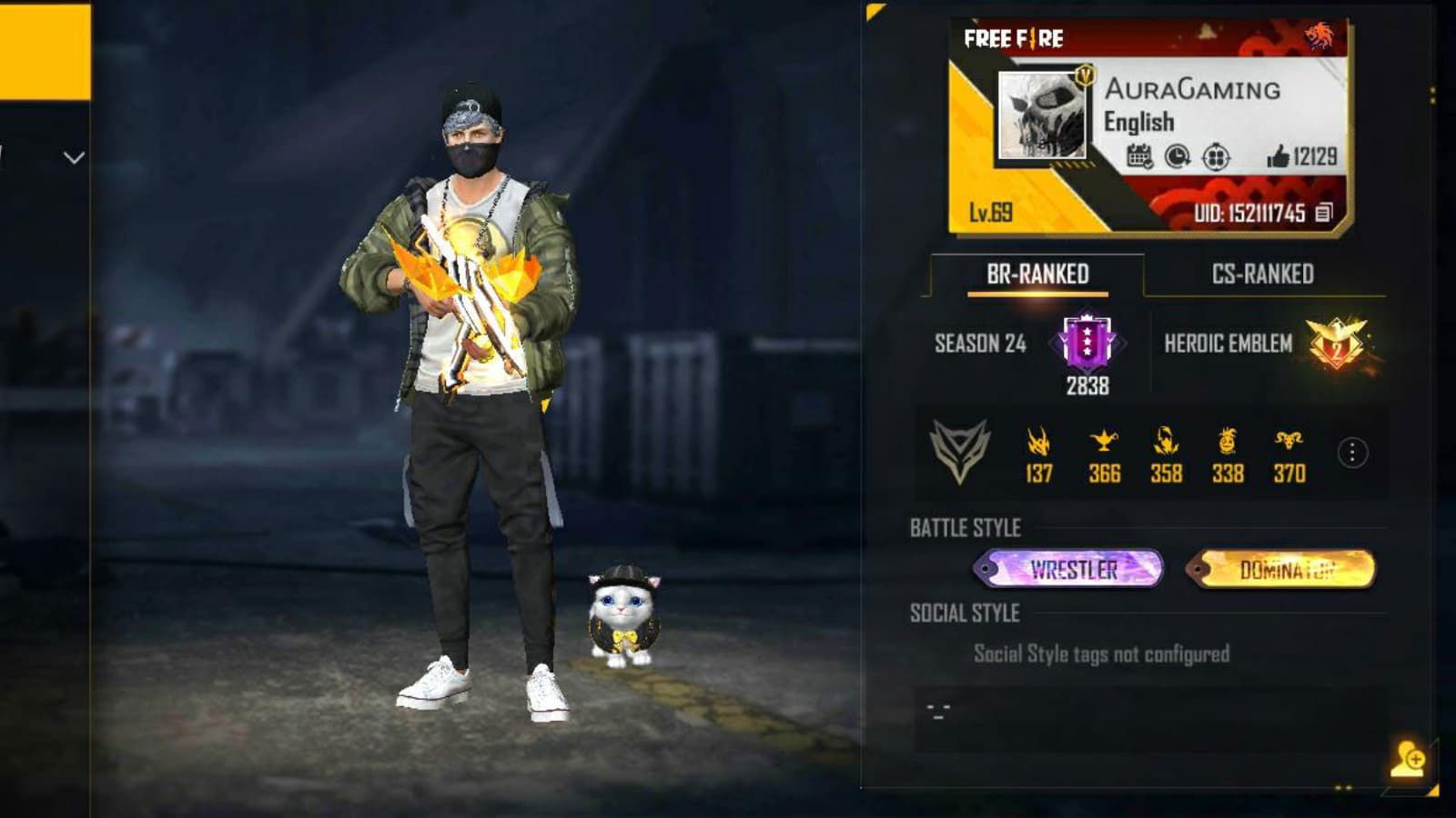 Aura Gaming Free Fire ID, K/D Ratio, Stats, YouTube Channel, Monthly Income And More For November 2021
