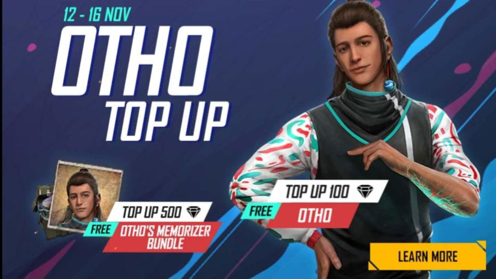 Free Fire Otho Top up: How to get the Otho Memorizer Bundle?