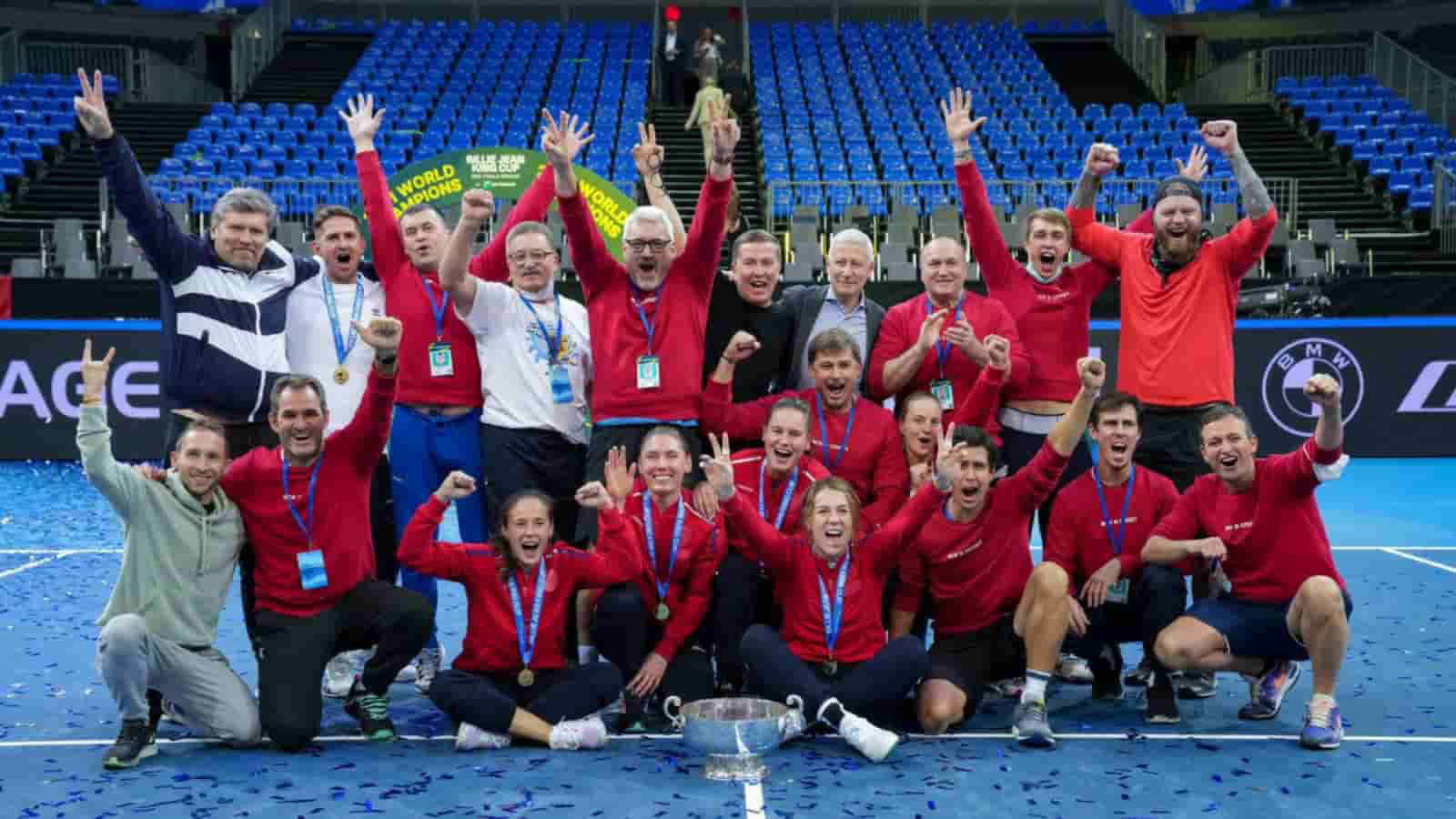 Russian’s make a sensational return to the winner’s circle as they lift their fifth Billie Jean King Cup in Prague