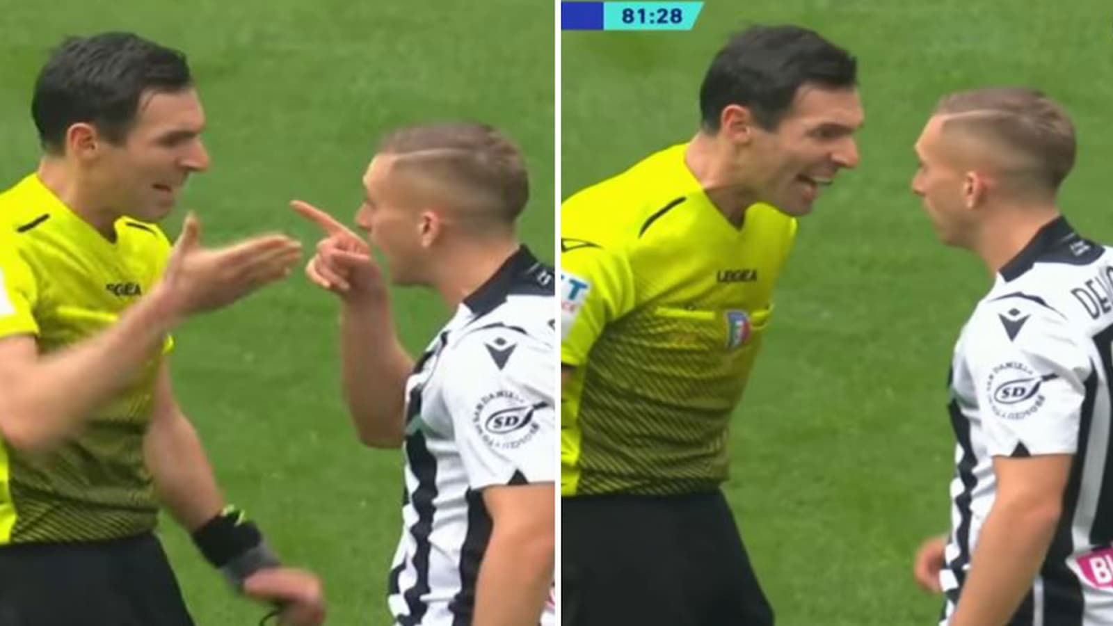 WATCH: Gerard Deulofeu savagely rebuked by referee in Udinese’s 2-0 defeat