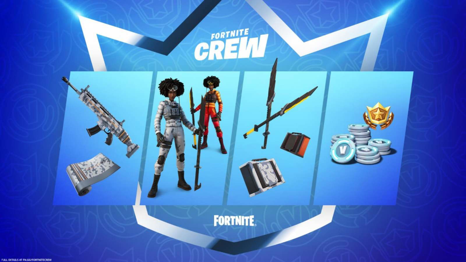 Fortnite Crew Pack January 2022: New Snow Stealth Slone Skin, and More 2 Fortnite Crew Pack January 2022: New Snow Stealth Slone Skin, and More