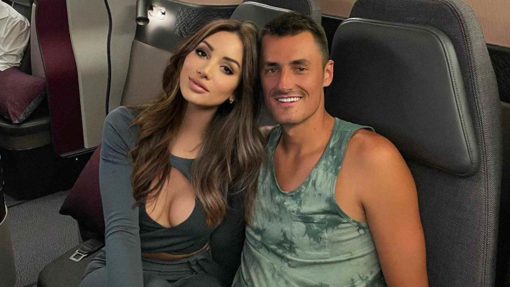 Bernard Tomic with girlfriend Vanessa Sierra