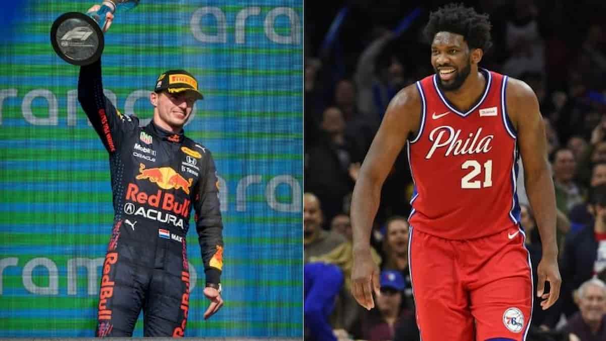 Watch: “GOATSTAPPPEN”: Philadelphia 76ers’ Joel Embiid celebrates in ‘full-swing’ as Max Verstappen wins 2021 World Championship