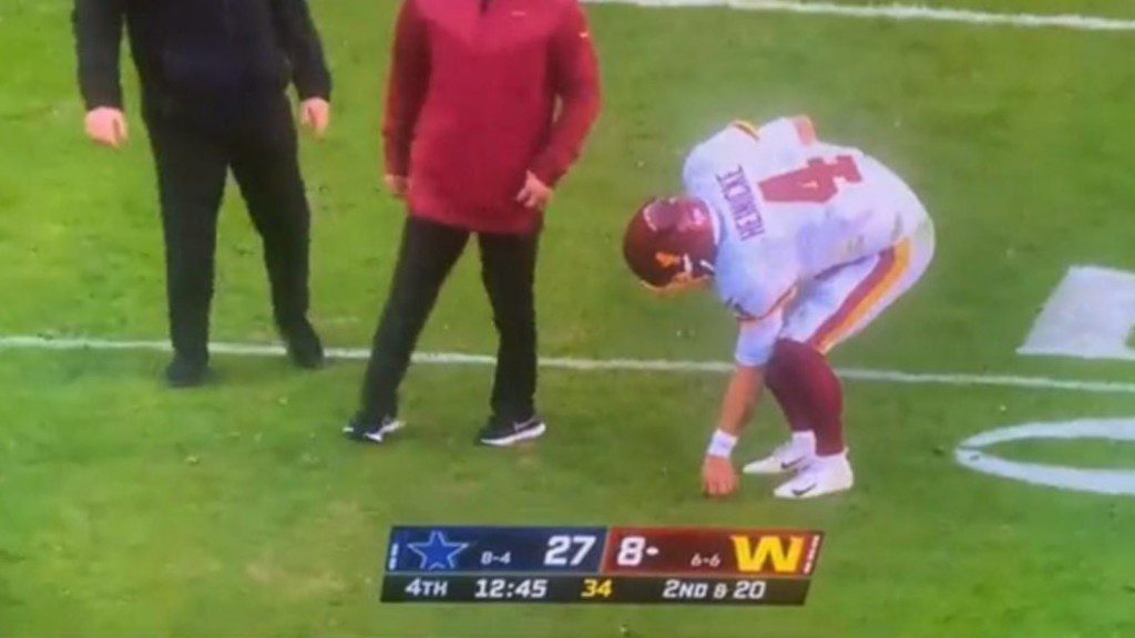 "What the hell is going on in Washington’s stadium": Pat McAfee reprimand authorities after a pair of scissors were found in Red Zone in FedEx Field 1 Taylor Heinicke picking a pair of scissors