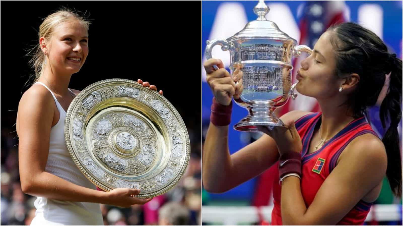 “Very Rare” Maria Sharapova draws a parallel between her early success with the British prodigy  Emma Raducanu