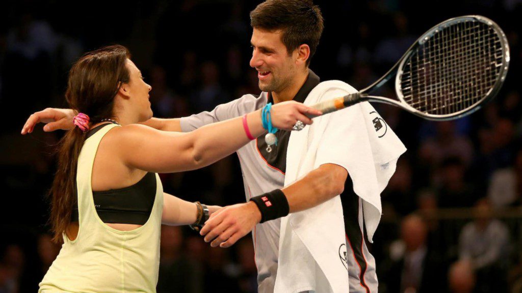"Novak Djokovic is selfless and generous, but also extremely intelligent" Former Wimbledon champion heaps praise on Djokovic 1 Marion Bartoli and Novak Djokovic