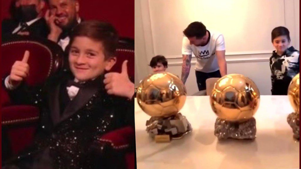 Watch: Hilarious conversation between Lionel and Thiago Messi over the number of Ballon d'or he has won 1 Adobe Post 20211205 1929090.6031373283214481
