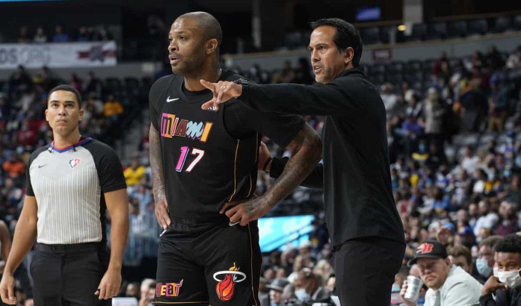 Erik Spoelstra and PJ Tucker