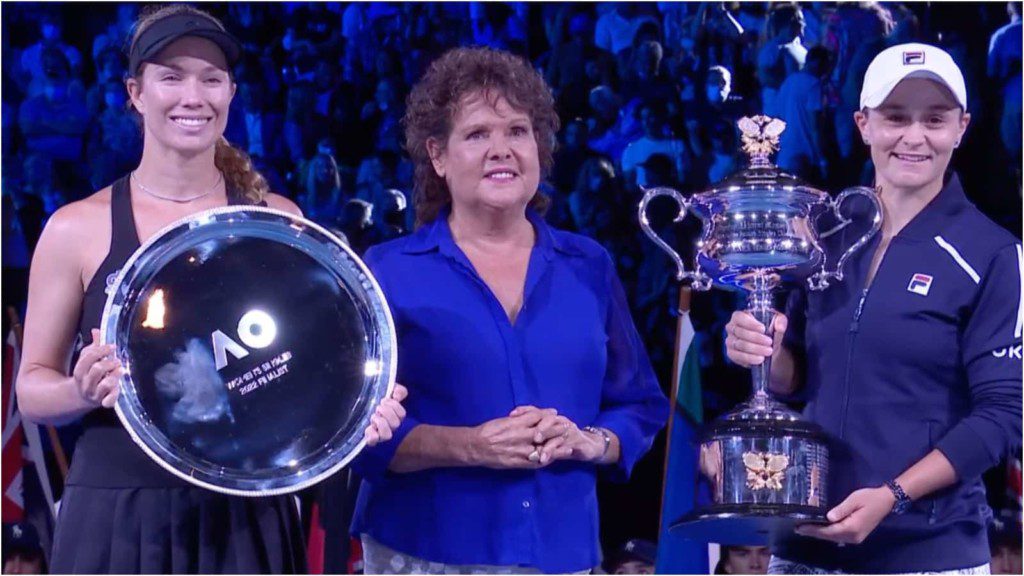 Danielle Collins, Evonne Goolagong Cawley, Ash Barty