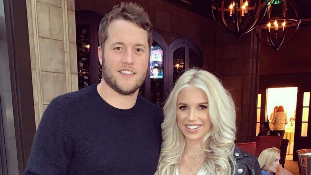 "He wishes he could take that reaction back" Matthew Stafford and his wife, Kelly, address the controversial Super Bowl parade incident 2 Matthew Stafford and his wife Kelly Stafford