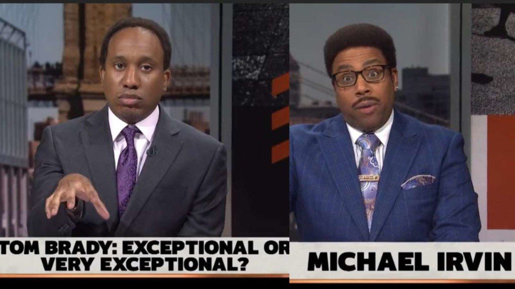 "Scaring kids for no reason": SNL hilariously mocks 'First Take' experts Stephen A Smith & Michael Irvin for being loud & overenthusiastic 1 SNL sketch on First Take
