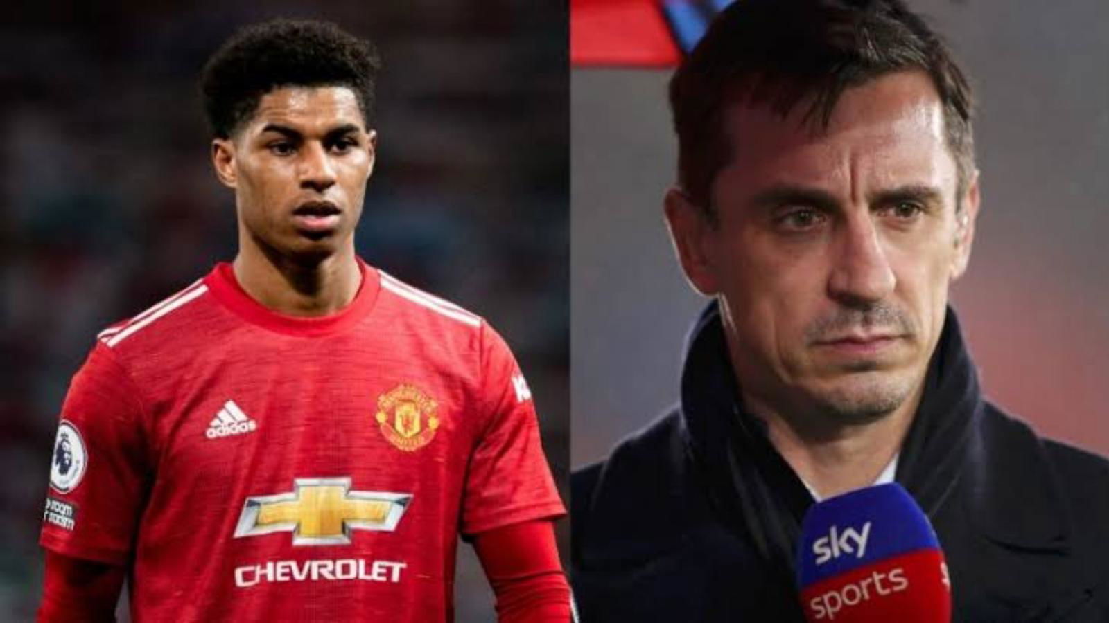 “It was a big thing for him,” Gary Neville hails Marcus Rashford for scoring the winner against West Ham