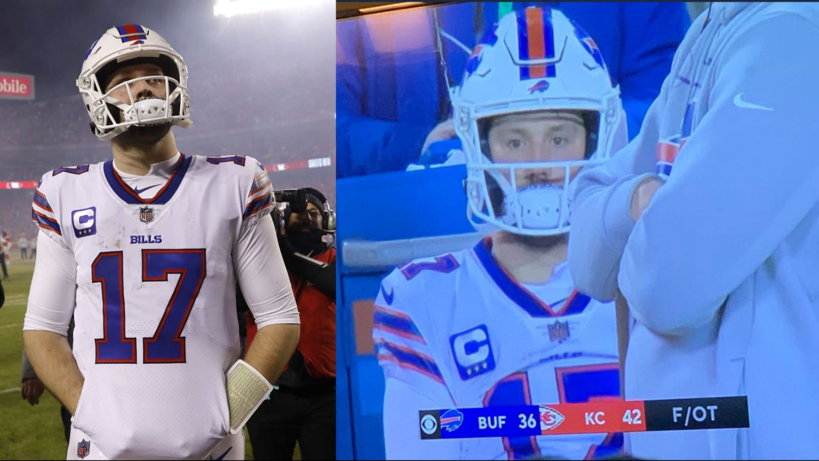 “Where’s my chance?” Heartbreaking photos of Josh Allen after OT loss to the Chiefs will break the hearts of Bills fans