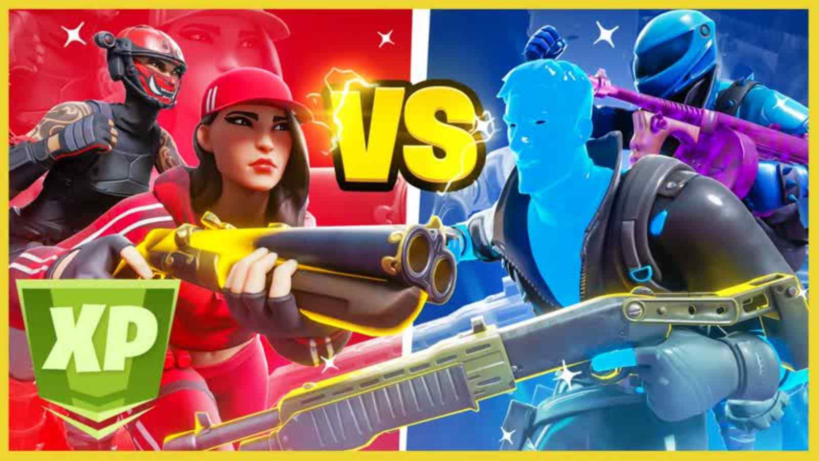 Fortnite Red vs Blue Mythics and Achievements Code Creative Map in 2022