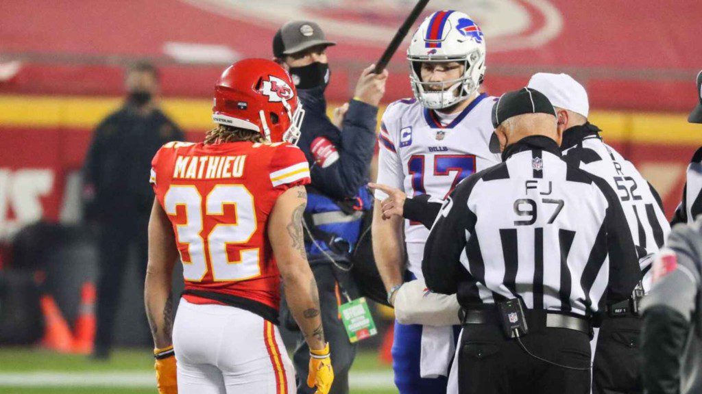 Coin toss to decide which team receives the ball