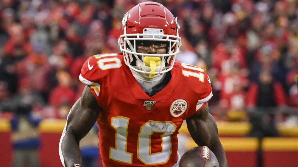 Tyreek Hill for the Chiefs