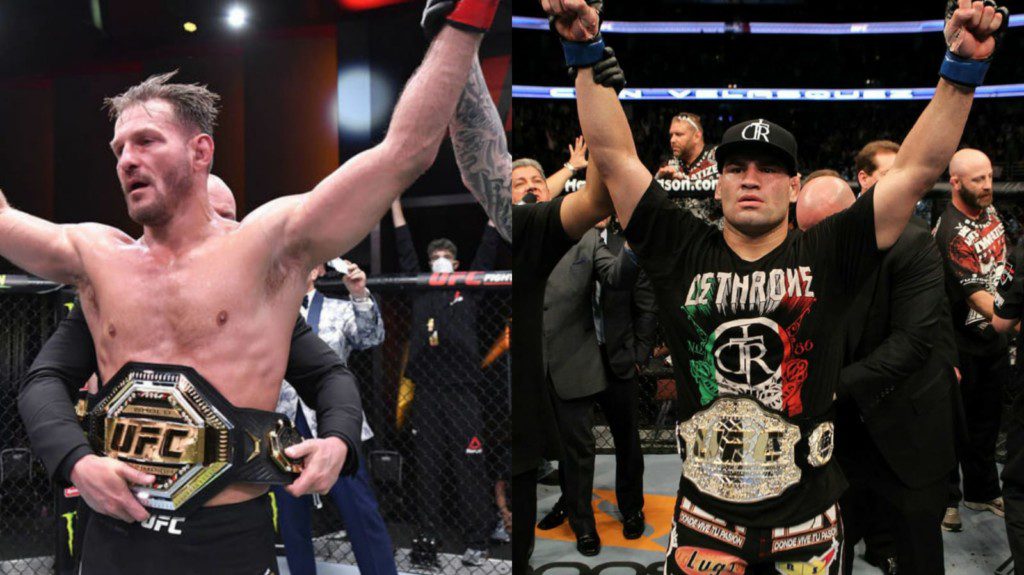 Stipe Miocic and Cain Velasquez