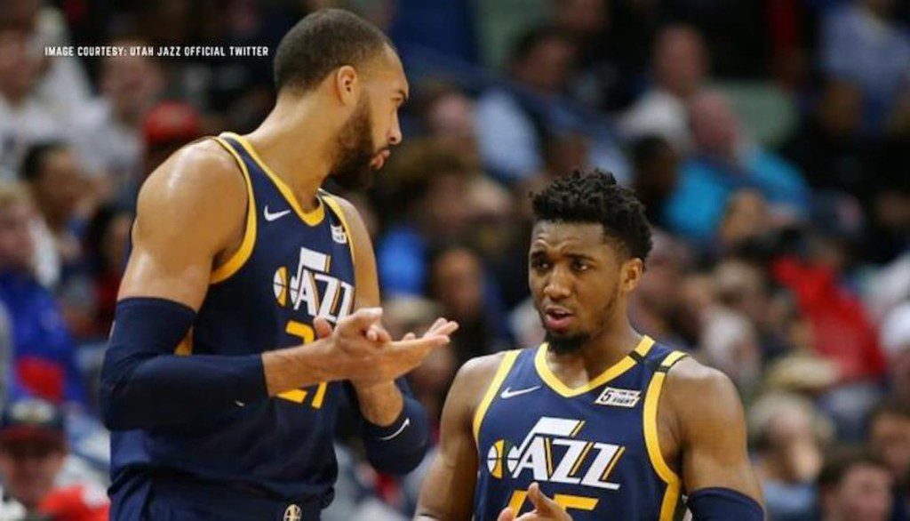 Rudy Gobert and Donovan Mitchell