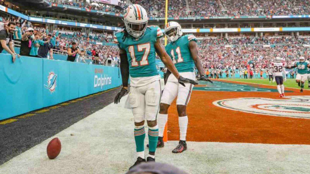 Miami Dolphins celebrates