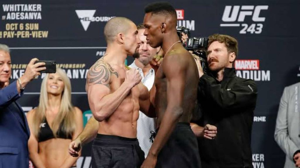 Robert Whittaker vs Israel Adesanya