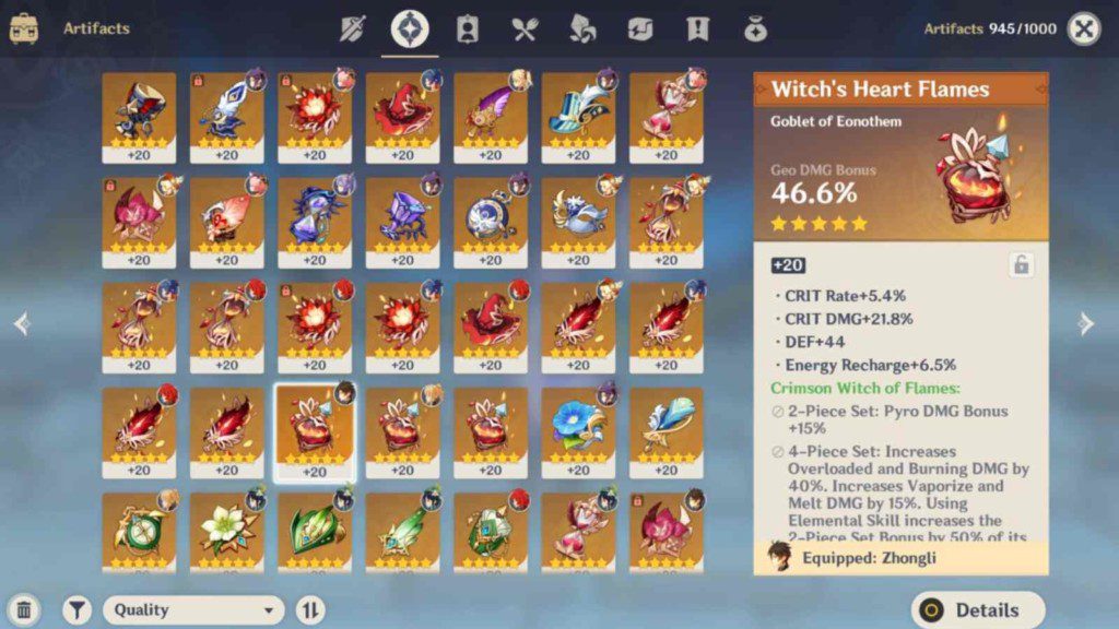 Genshin Impact 2.5 update to bring better artifact sorting system, as per leaks 1 Genshin Impact 2.5 update to bring better artifact sorting system, as per leaks
