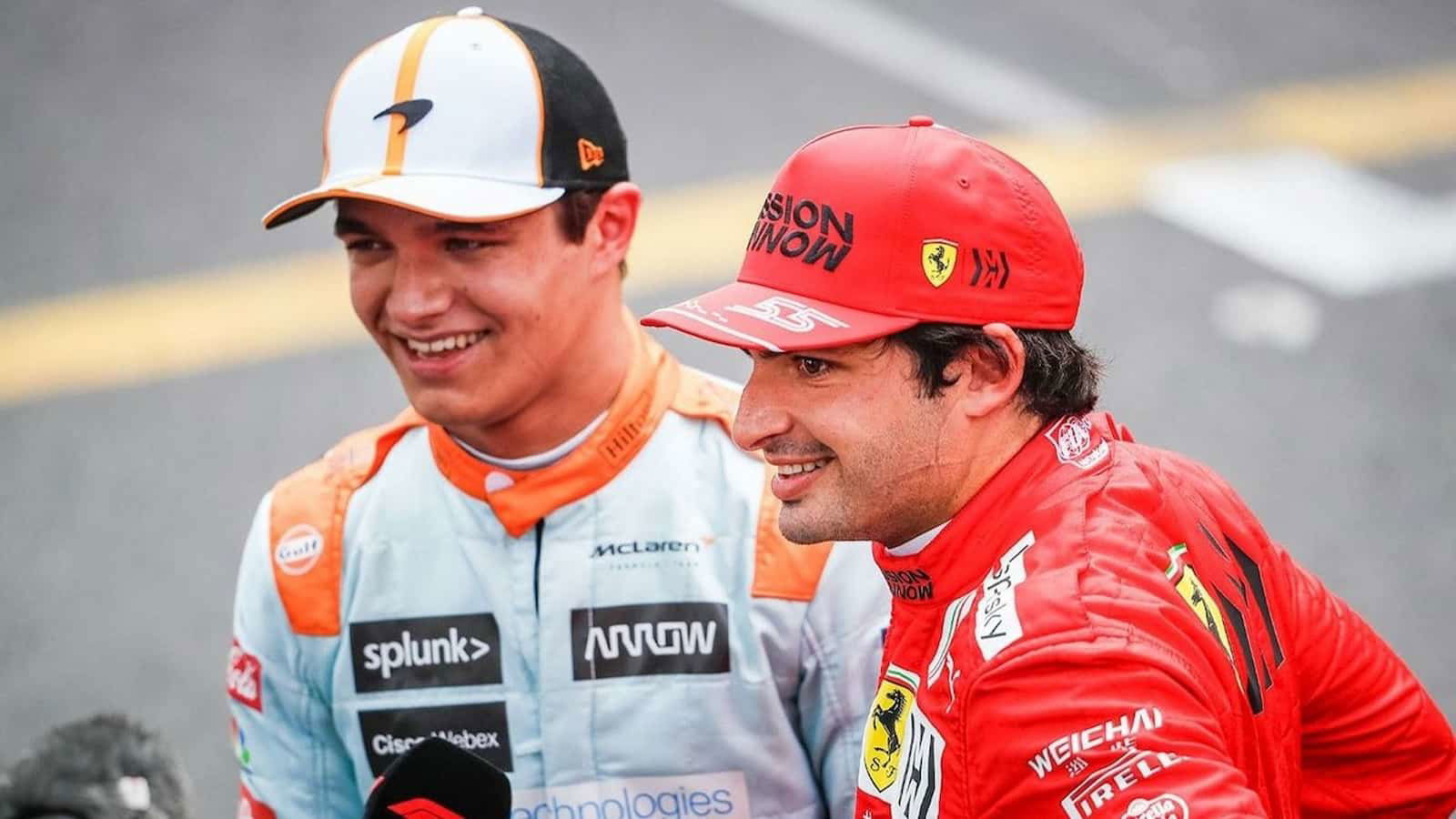 Lando Norris explains how friendship with Carlos Sainz remains despite racing for rival teams