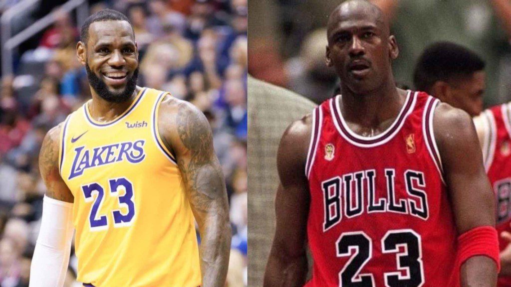 LeBron James and Michael Jordan